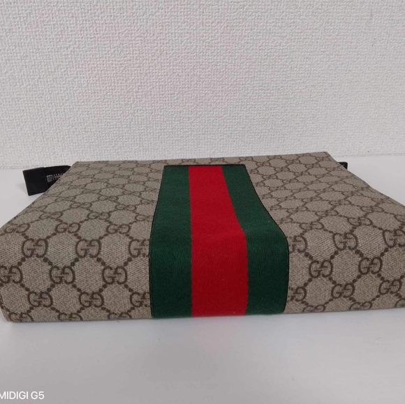 GUCCI  Ophidia leather clutch bag - Picture 5 of 16